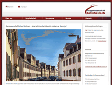 Tablet Screenshot of baugenossenschaft-bahnheim.de